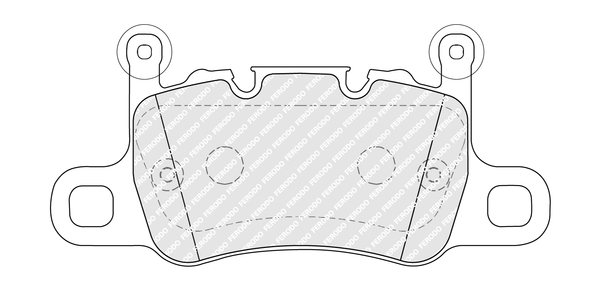 Brake Pad Set, disc brake - FDB5365 FERODO