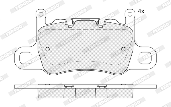 Brake Pad Set, disc brake - FDB5366 FERODO