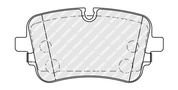 Brake Pad Set, disc brake - FDB5367 FERODO