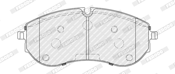 Brake Pad Set, disc brake - FDB5372 FERODO