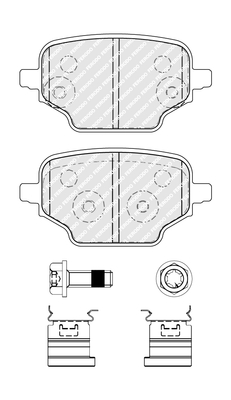 Brake Pad Set, disc brake - FDB5378 FERODO