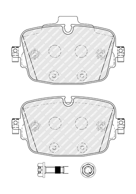 Brake Pad Set, disc brake - FDB5387 FERODO