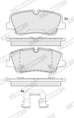 Brake Pad Set, disc brake - FDB5391 FERODO