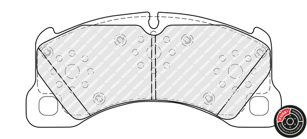 Brake Pad Set, disc brake - FDB5417 FERODO