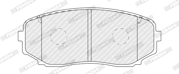 Brake Pad Set, disc brake - FDB5433 FERODO
