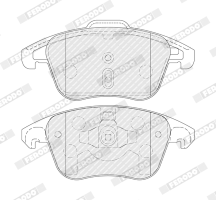 Brake Pad Set, disc brake - FDB5448 FERODO