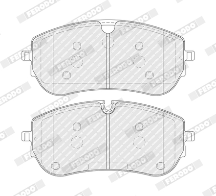 Brake Pad Set, disc brake - FDB5461 FERODO