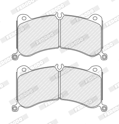Brake Pad Set, disc brake - FDB5495 FERODO