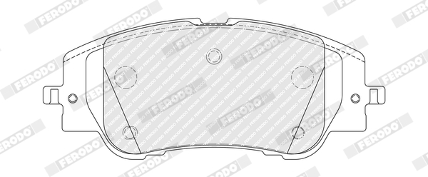 Комплект тормозных колодок, дисковый тормоз - FDB5507 FERODO
