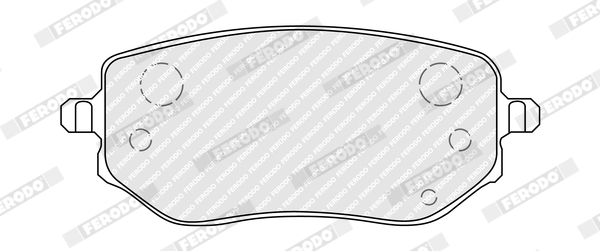 Комплект тормозных колодок, дисковый тормоз - FDB5519 FERODO