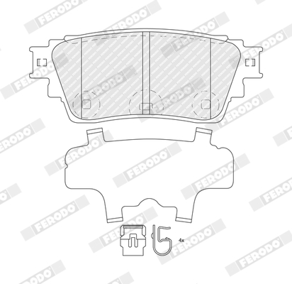 Brake Pad Set, disc brake - FDB5540 FERODO