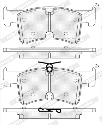 Brake Pad Set, disc brake - FDB5556 FERODO