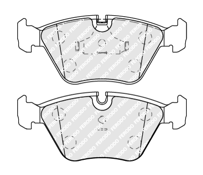 Brake Pad Set, disc brake - FDB577 FERODO