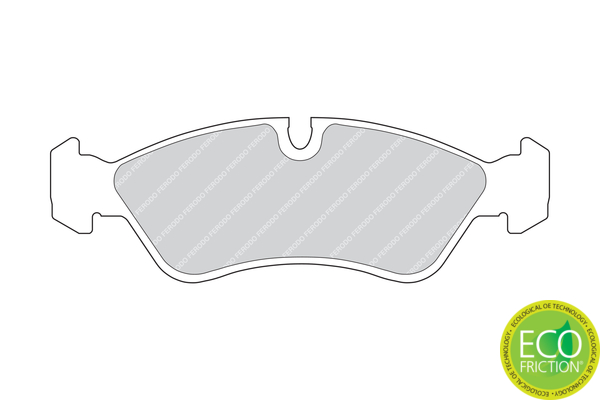 Brake Pad Set, disc brake - FDB584 FERODO