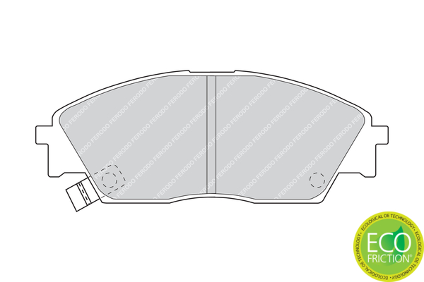 Brake Pad Set, disc brake - FDB598 FERODO