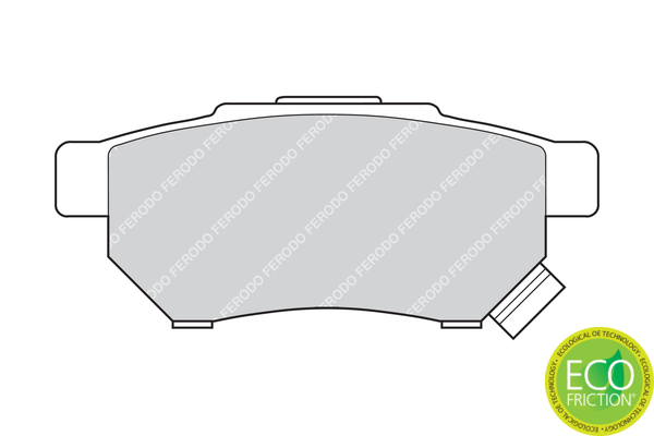 Brake Pad Set, disc brake - FDB621 FERODO
