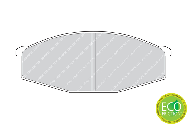 Brake Pad Set, disc brake - FDB643 FERODO