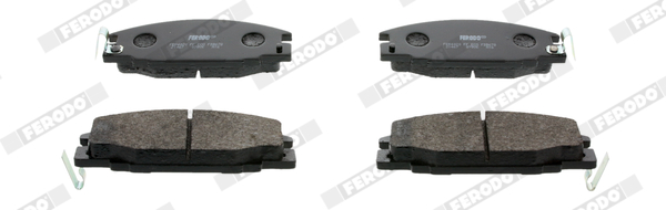 Brake Pad Set, disc brake - FDB678 FERODO