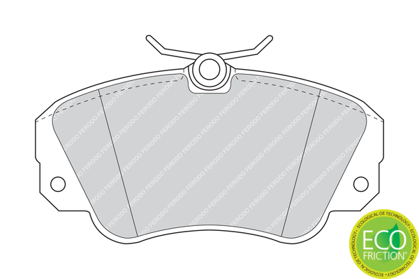 Brake Pad Set, disc brake - FDB686 FERODO