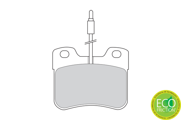 Brake Pad Set, disc brake - FDB745 FERODO