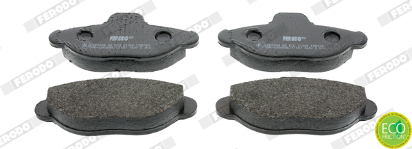 Brake Pad Set, disc brake - FDB749 FERODO