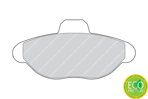 Brake Pad Set, disc brake - FDB749 FERODO