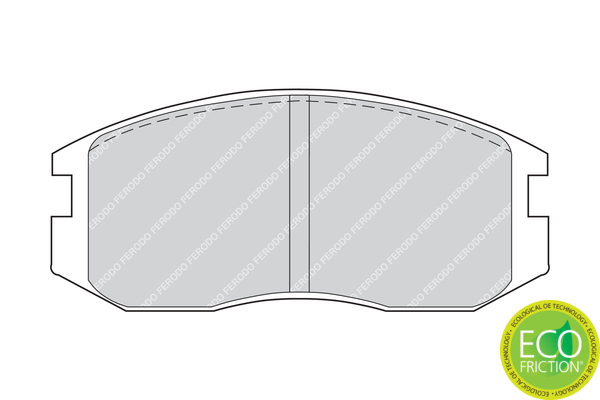 Brake Pad Set, disc brake - FDB759 FERODO