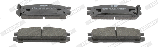 Brake Pad Set, disc brake - FDB790 FERODO