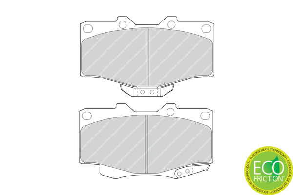 Brake Pad Set, disc brake - FDB797 FERODO