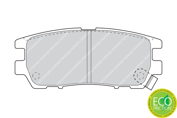 Brake Pad Set, disc brake - FDB804 FERODO