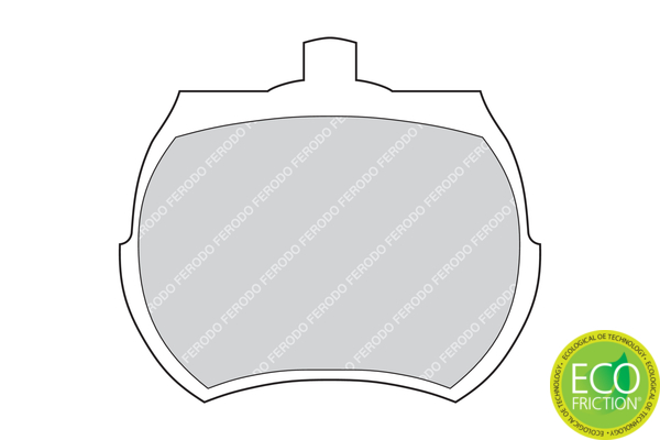 Brake Pad Set, disc brake - FDB824 FERODO