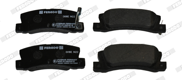Brake Pad Set, disc brake - FDB848 FERODO