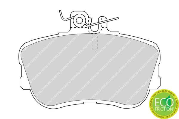 Brake Pad Set, disc brake - FDB854 FERODO