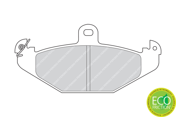 Brake Pad Set, disc brake - FDB878 FERODO