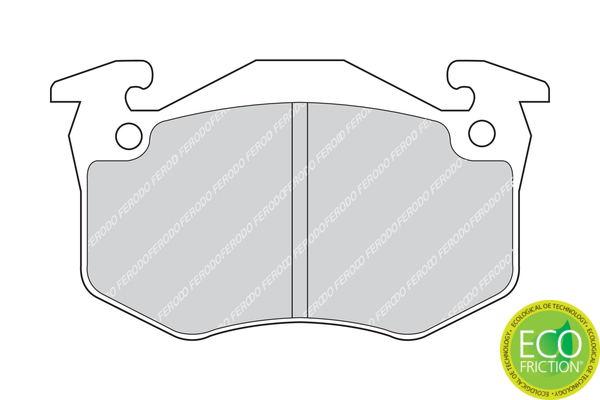 Brake Pad Set, disc brake - FDB881 FERODO
