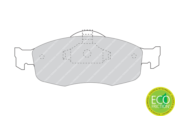 Brake Pad Set, disc brake - FDB884 FERODO