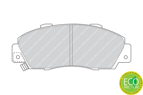 Brake Pad Set, disc brake - FDB905 FERODO