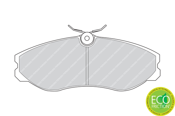 Brake Pad Set, disc brake - FDB909 FERODO