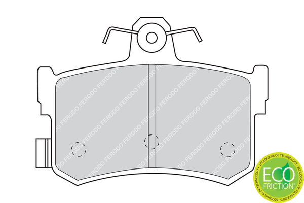 Brake Pad Set, disc brake - FDB917 FERODO