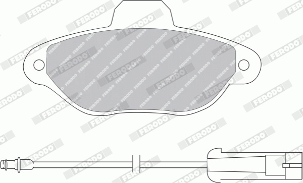 Комплект тормозных колодок, дисковый тормоз - FDB925B FERODO