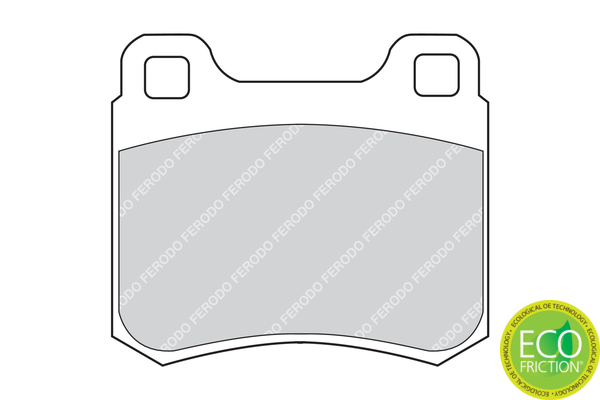 Brake Pad Set, disc brake - FDB979 FERODO