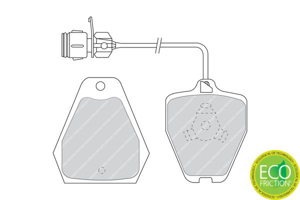 Brake Pad Set, disc brake - FDB985 FERODO