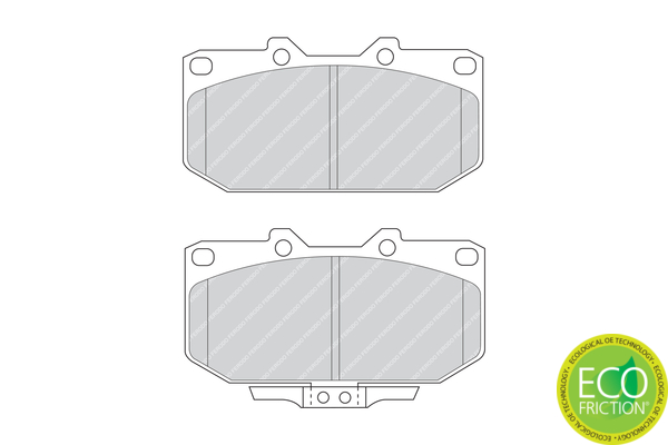 Brake Pad Set, disc brake - FDB986 FERODO
