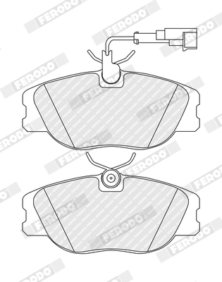 Brake Pad Set, disc brake - FDB994 FERODO