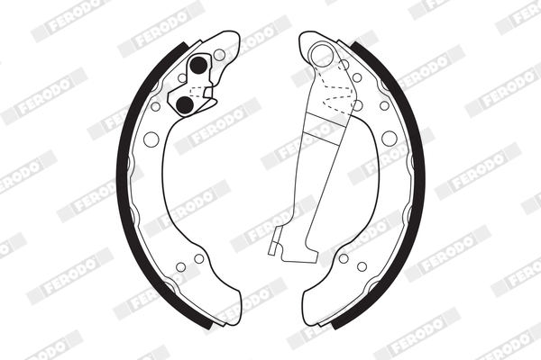 Bremsbackensatz - FSB150 FERODO