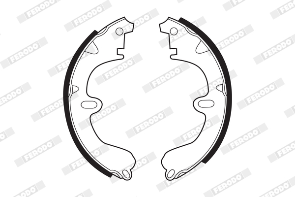 Bremsbackensatz - FSB208 FERODO