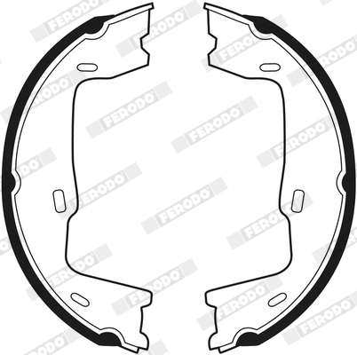 Brake Shoe Set, parking brake - FSB227 FERODO