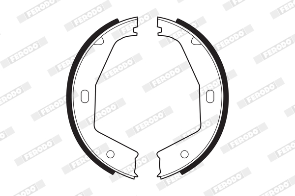 Brake Shoe Set, parking brake - FSB292 FERODO