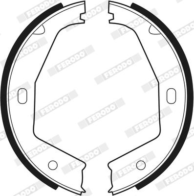 Brake Shoe Set, parking brake - FSB292 FERODO