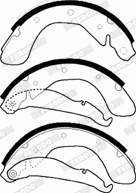 Bremsbackensatz - FSB335 FERODO